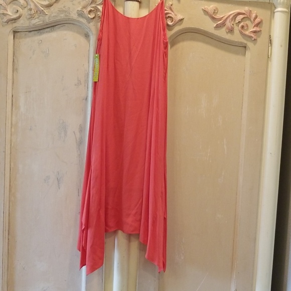 NWT Gianni Bini Midi Slip Dress Bright Orange - Picture 5 of 8